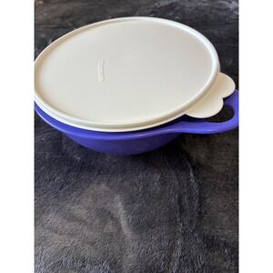 Tupperware Thatsa Bowl Purple Jr 12 Cup 2.75L Mixing Bowl with White Lid